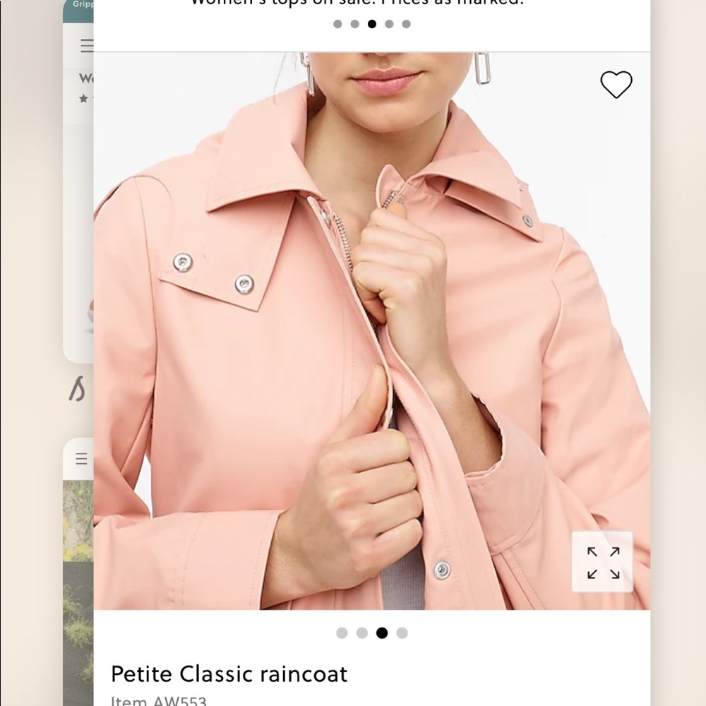 NWOT Jcrew Rain Jacket